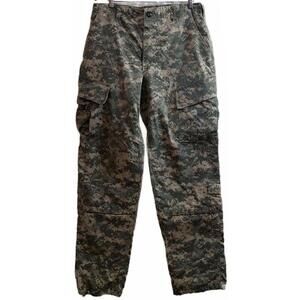 Military Style Camouflage Cargo Pants Size Medium Long